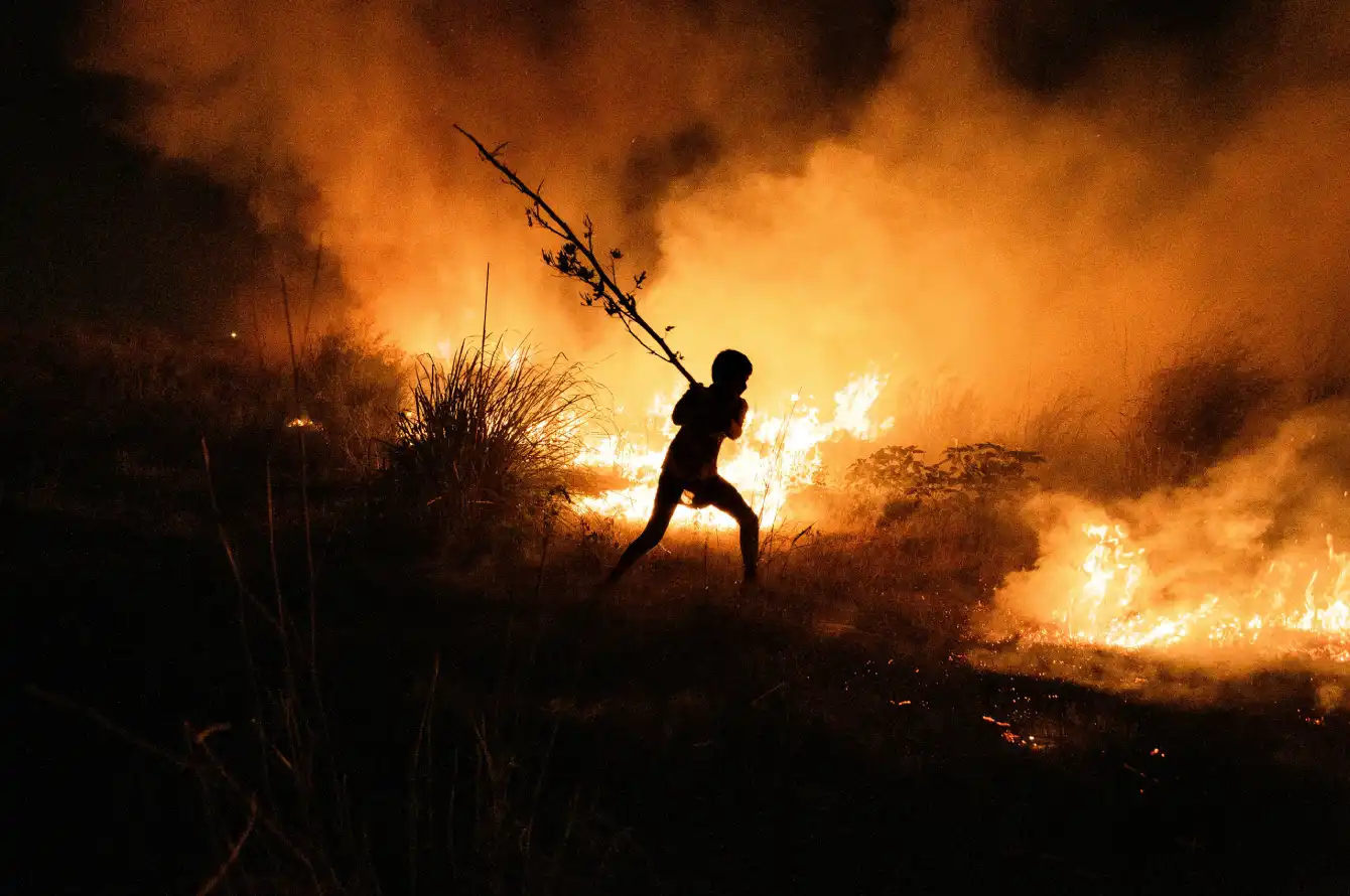 Child against wildfires